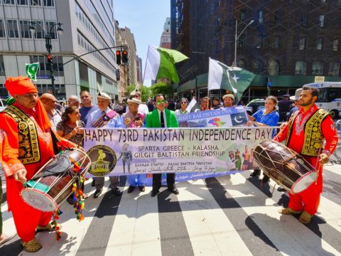 Laconians with Kalasha and Gilgit Baltistan at the Pakistan Parade